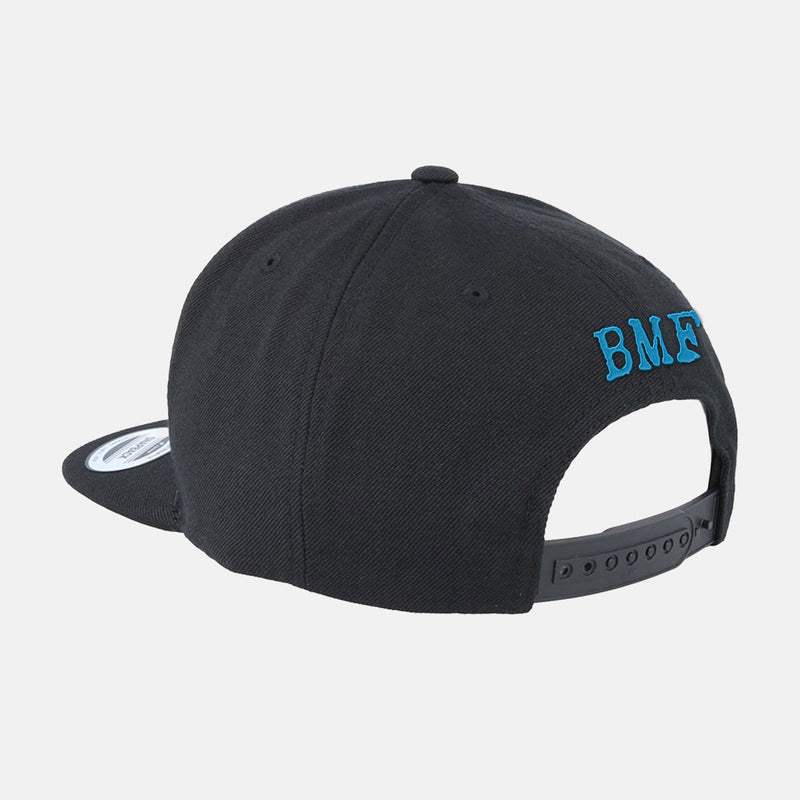 Cyan Blue Embroidered BMF Bunny premium snapback Cap