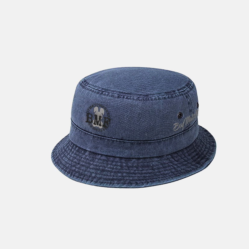 Light Grey Embroidered BMF Bunny Bucket Hat