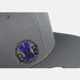 Dark Purple Embroidered BMF Bunny premium snapback Cap