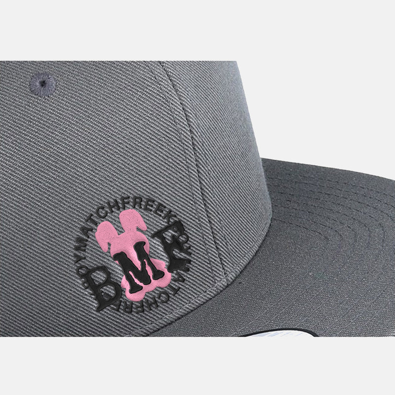 Pink Embroidered BMF Bunny premium snapback Cap