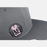 Light Pink Embroidered BMF Bunny premium snapback Cap