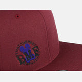 Dark Purple Embroidered BMF Bunny premium snapback Cap
