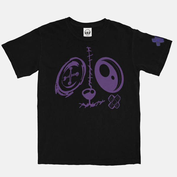 Jordan 13 Purple BMF Bunny Face Vintage Wash Heavyweight T-Shirt