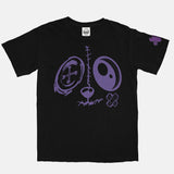 Jordan 3 Purple Court BMF Bunny Face Vintage Wash Heavyweight T-Shirt