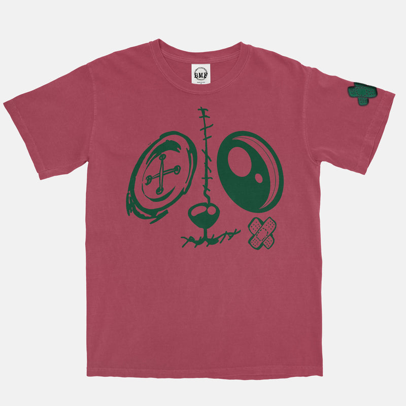 Jordan 1 Pine Green BMF Bunny Face Pigment Dyed Heavyweight T-Shirt
