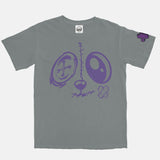 Jordan 3 Purple Court BMF Bunny Face Vintage Wash Heavyweight T-Shirt