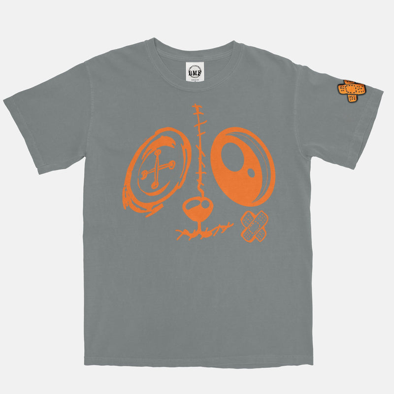 Jordan 13 Starfish Orange BMF Bunny Face Vintage Wash Heavyweight T-Shirt