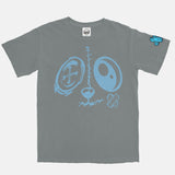 Jordan 1 University Blue BMF Bunny Face Vintage Wash Heavyweight T-Shirt