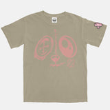 Jordan 1 Rust Pink BMF Bunny Face Pigment Dyed Vintage Wash Heavyweight T-Shirt