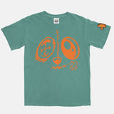 Jordan 13 Starfish Orange BMF Bunny Face Pigment Dyed Vintage Wash Heavyweight T-Shirt