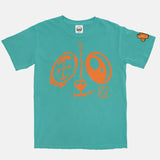 Jordan 13 Starfish Orange BMF Bunny Face Pigment Dyed Vintage Wash Heavyweight T-Shirt