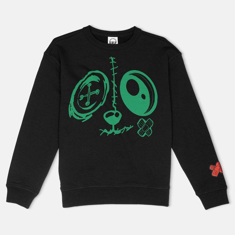 Jordan 1 Lucky Green Red BMF Bunny Face Premium 450 gm. Crew Neck