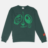 Jordan 1 Lucky Green Red BMF Bunny Face Premium 450 gm. Crew Neck