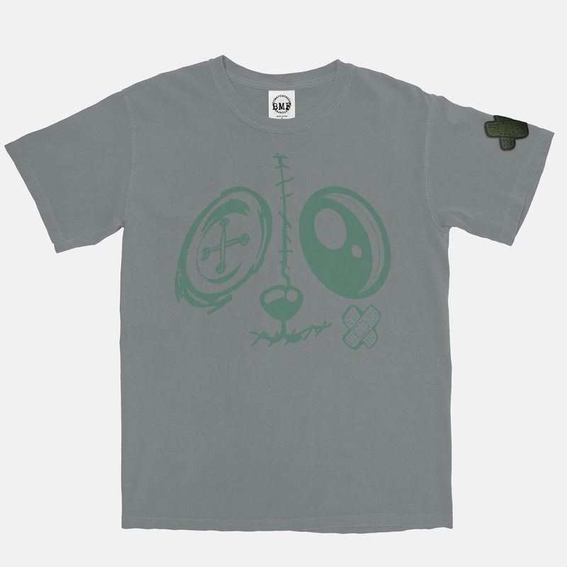 Jordan 1 Clay Green BMF Bunny Face Vintage Wash Heavyweight T-Shirt
