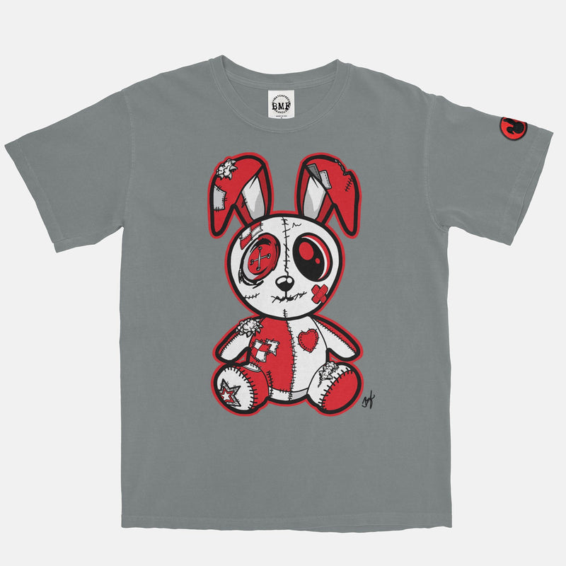 Jordan 1 Bred Toe BMF Bunny Vintage Wash Heavyweight T-Shirt
