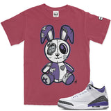 Jordan 3 Dark Iris BMF Bunny Vintage Wash Heavyweight T-Shirt