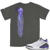 Jordan 3 Dark Iris BMF Jellyfish Vintage Wash T-Shirt