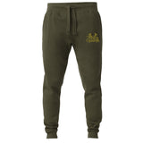 Gold Embroidered XMAS Deer Premium Joggers