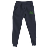 Green Embroidered XMAS Deer Premium Joggers