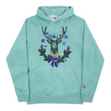 Youth Christmas Blue BMF Deer Pigment Dyed Hoodie