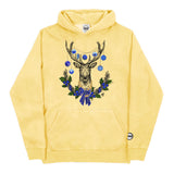 Youth Christmas Blue BMF Deer Pigment Dyed Hoodie