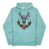 Youth Christmas Burgundy BMF Deer Pigment Dyed Hoodie