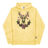 Youth Christmas Burgundy BMF Deer Pigment Dyed Hoodie