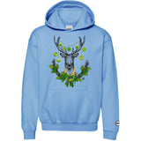 Chlorophyll Christmas BMF Deer Youth Pullover Hoodie