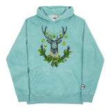 Youth Christmas Chlorophyll BMF Deer Pigment Dyed Hoodie