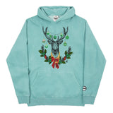 Youth Christmas Lucky Green BMF Deer Pigment Dyed Hoodie