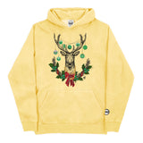 Youth Christmas Lucky Green BMF Deer Pigment Dyed Hoodie