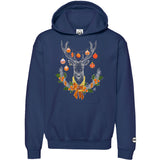 Orange Christmas BMF Deer Youth Pullover Hoodie