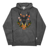 Youth Christmas Orange BMF Deer Pigment Dyed Hoodie