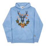 Youth Christmas Orange BMF Deer Pigment Dyed Hoodie