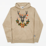 Youth Christmas Orange BMF Deer Pigment Dyed Hoodie