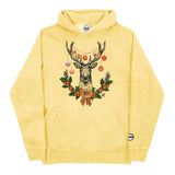 Youth Christmas Orange BMF Deer Pigment Dyed Hoodie