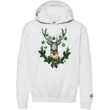 Pine Green Christmas BMF Deer Youth Pullover Hoodie