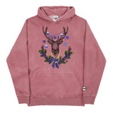 Youth Christmas Purple BMF Deer Pigment Dyed Hoodie