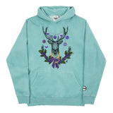 Youth Christmas Purple BMF Deer Pigment Dyed Hoodie