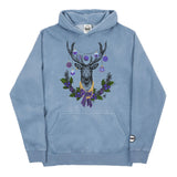 Youth Christmas Purple BMF Deer Pigment Dyed Hoodie