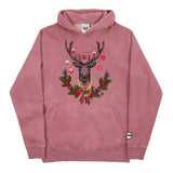 Youth Christmas Red BMF Deer Pigment Dyed Hoodie