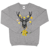 Yellow Christmas BMF Deer Youth Unisex Crew Neck