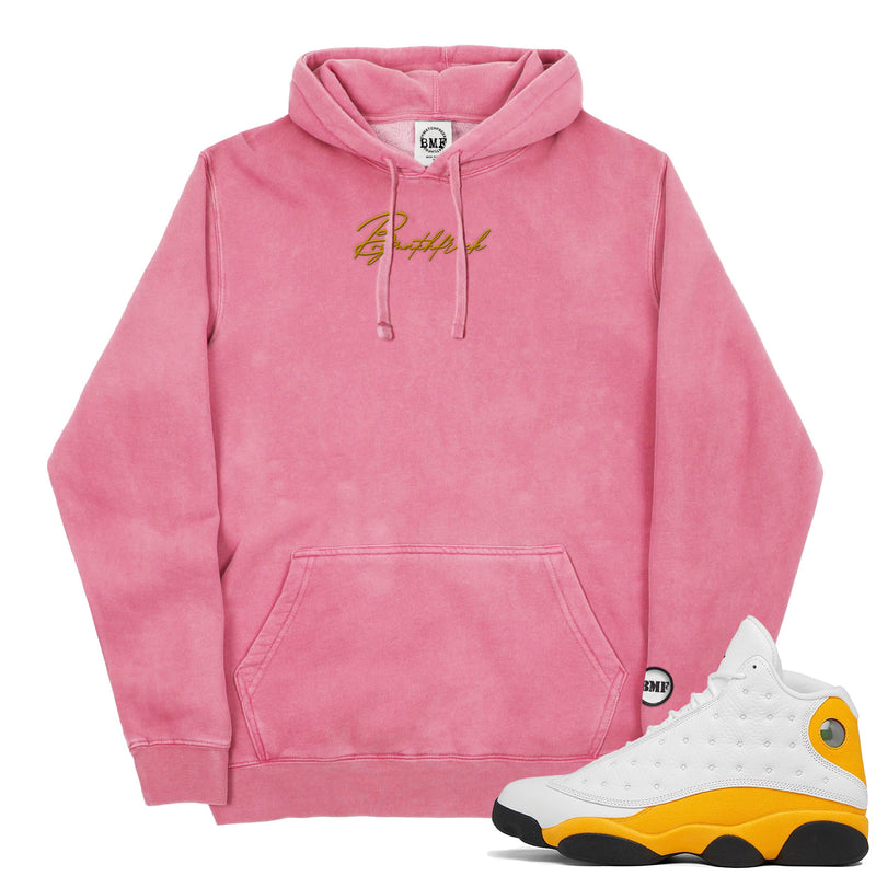 Jordan 13 Del Sol Embroidered BMF Bunny Pigment Dyed Hoodie