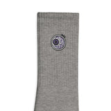 Embroidered BMF Purple Eye Premium socks
