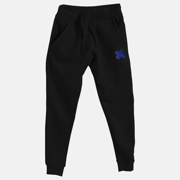 Blue Embroidered BMF Bunny Face Premium Jogger