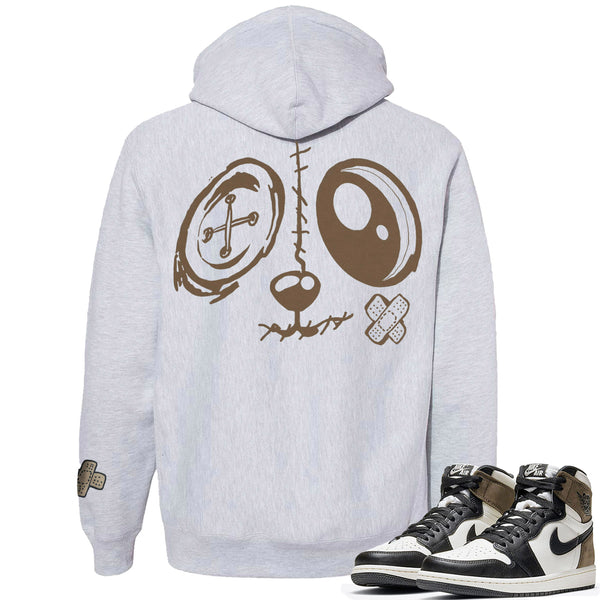 Jordan 1 Dark Mocha Bunny Face Premium 450 gm. Hoodie