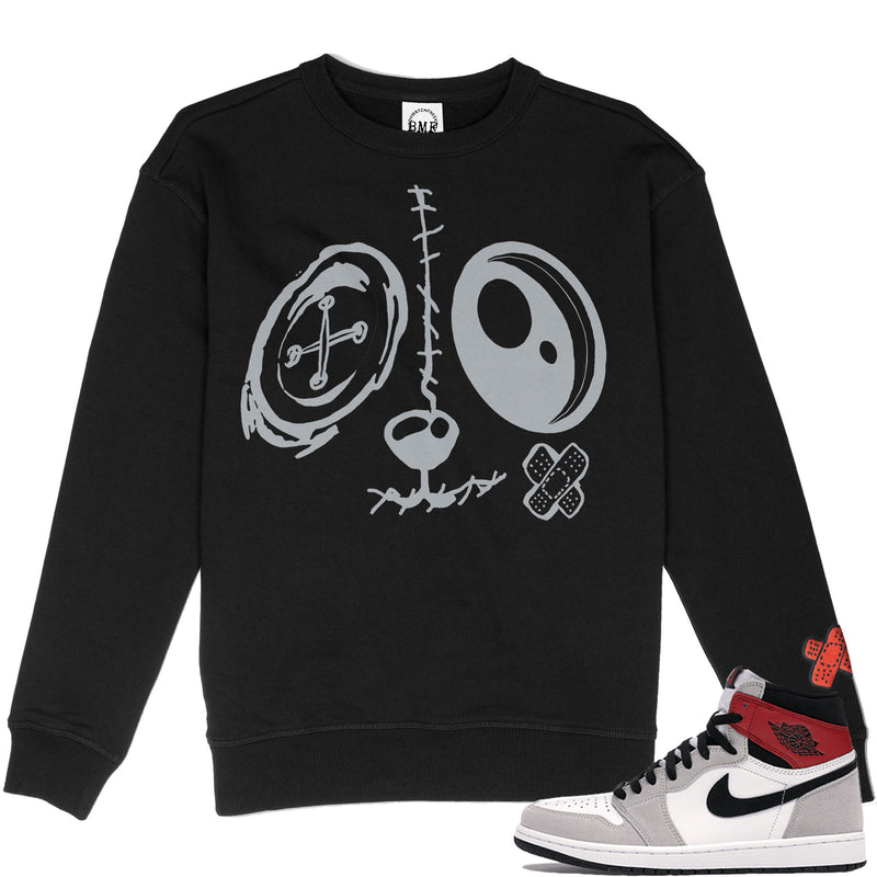 Jordan 1 Smoke Grey  BMF Bunny Face Premium 450 gm. Crew Neck