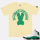 Jordan 13 Lucky Green BMF Bunny Arc Pigment Dyed Vintage Wash Heavyweight T-Shirt