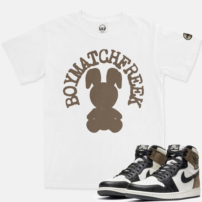 Jordan 1 Dark Mocha BMF Bunny Arc Vintage Wash Heavyweight T-Shirt