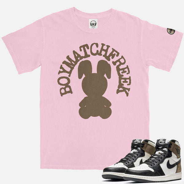 Jordan 1 Dark Mocha BMF Bunny Arc Vintage Wash Heavyweight T-Shirt